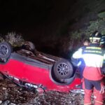 trzy mlode osoby zostaly ranne gdy ich samochod spadl ze zbocza na gran canarii
