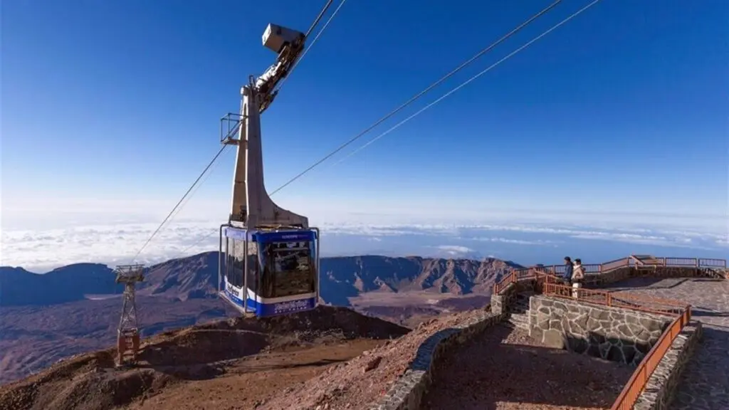 mezczyzna uratowany i ewakuowany w kolejce linowej po upadku na teide