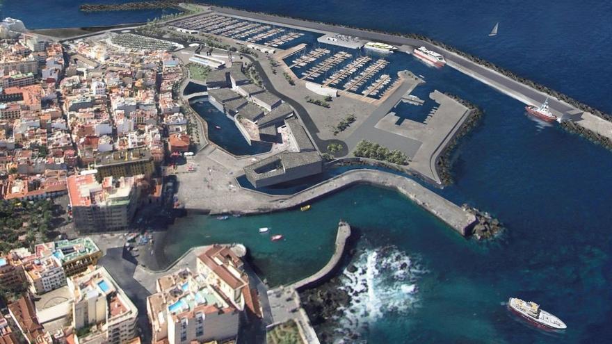 ozywienie nowego nabrzeza w puerto de la cruz