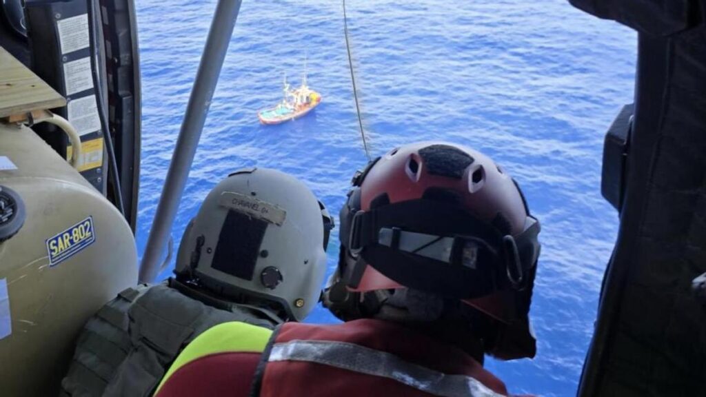 heroiczna akcja ratunkowa armii powietrznej i kosmicznej na atlantyku