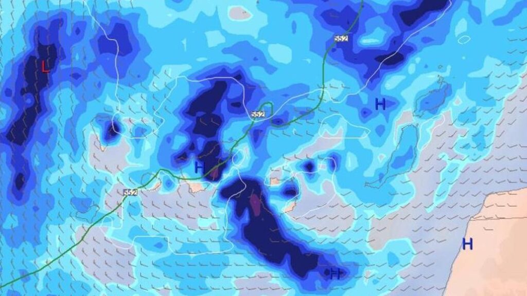 nagla zmiana pogody na wyspach kanaryjskich nadchodza deszcze