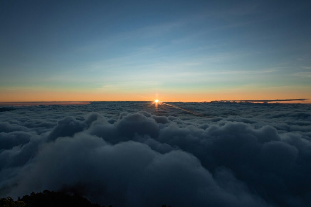 clouds and the sun