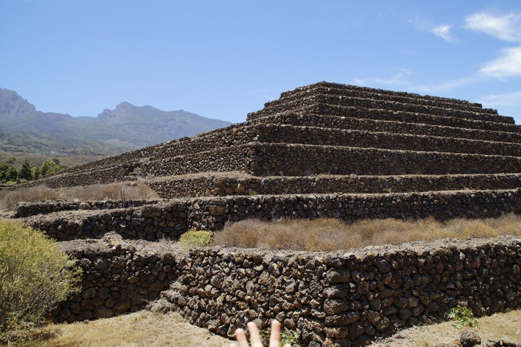 pyramid, güimar, stair pyramid, renovated, tenerife, guanche, excavation, archaeology, antiquity, high culture, culture, research, stone, excavations, story, landscape, historical, sightseeing