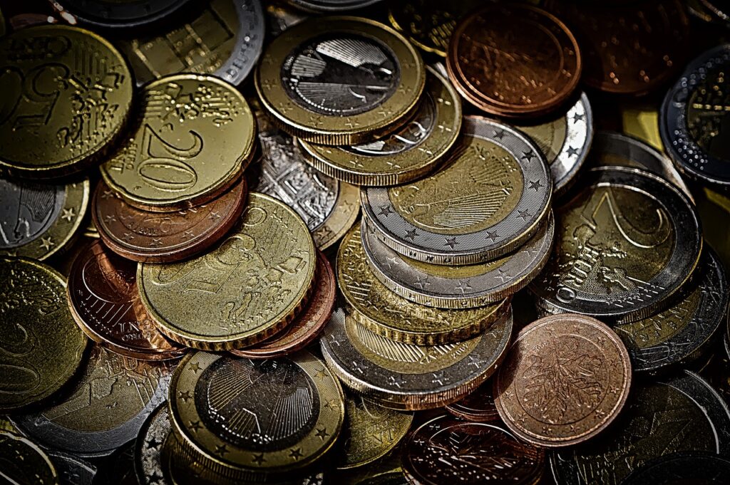 coins, money, currency, euro, hard money, loose change, gold, metal, metal money, finance, cash, money, money, euro, euro, euro, euro, euro