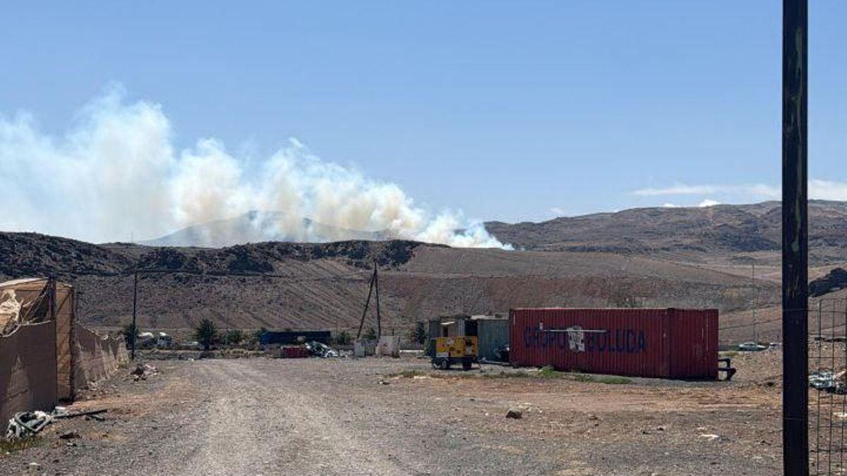 pożar wysypiska Gran Canaria