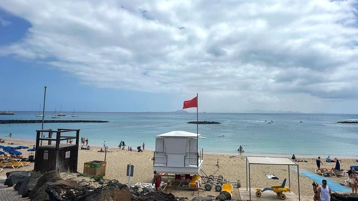 zakaz kąpieli Playa Dorada Lanzarote