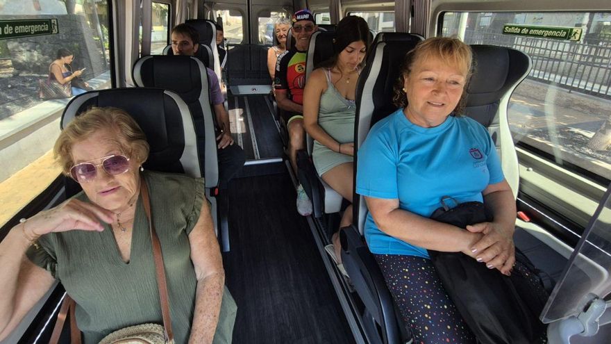candelaria uruchomila bezplatny autobus 200 pasazerow dziennie