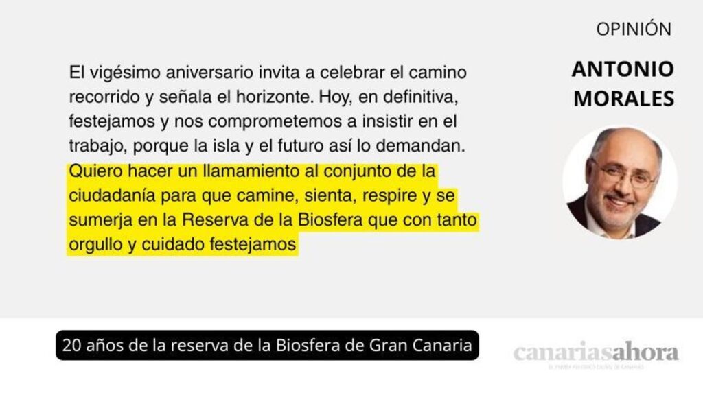 gran canaria swietuje 20 lat rezerwatu biosfery unesco