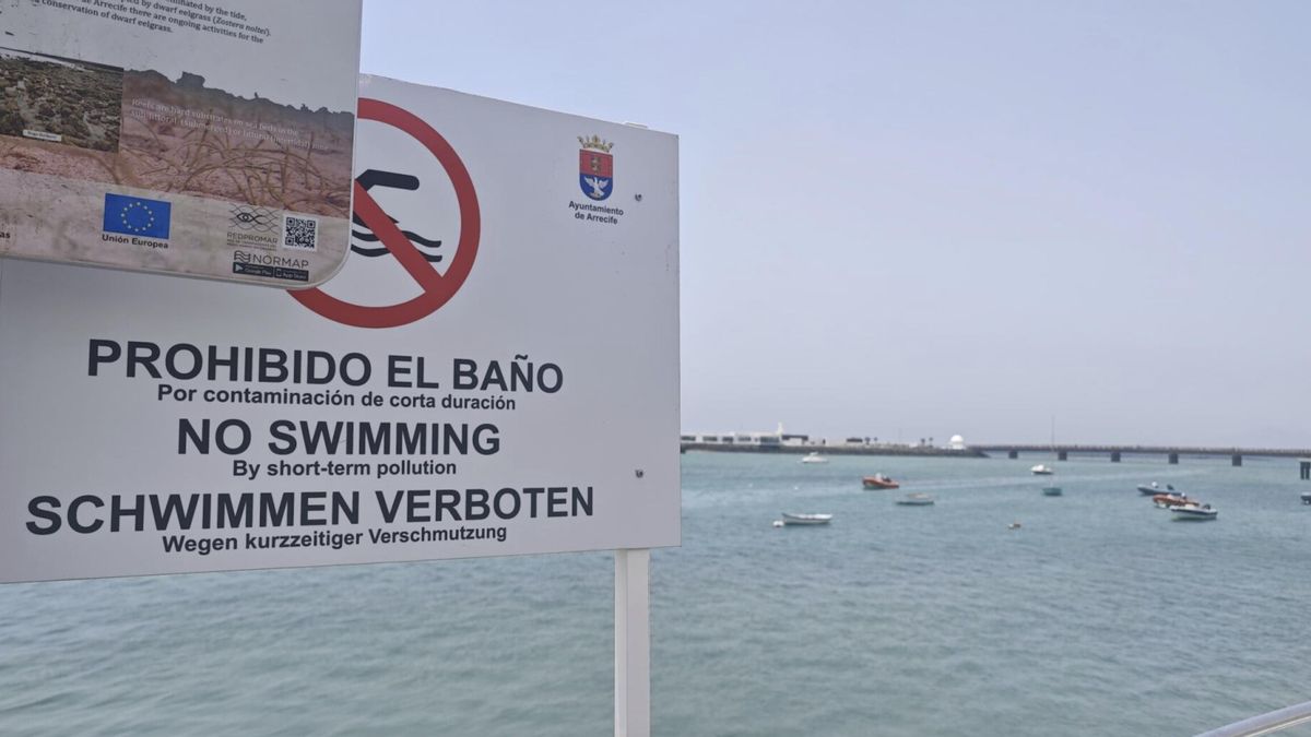 zakaz kąpieli Lanzarote Arrecife