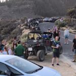 chaos w parku narodowym teide podczas swieta la candelaria