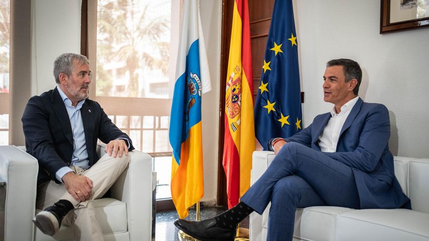 sanchez spotka sie z szefem wysp kanaryjskich na lanzarote