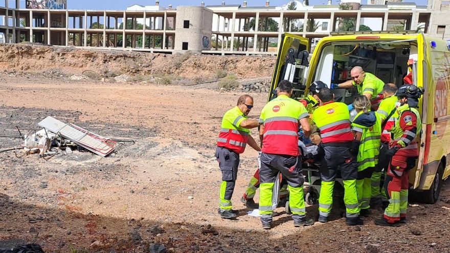 dramatyczny wypadek na placu budowy w costa teguise
