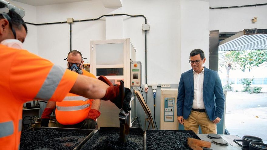 kanary pionierem recyklingu opony na drogi gruz na beton