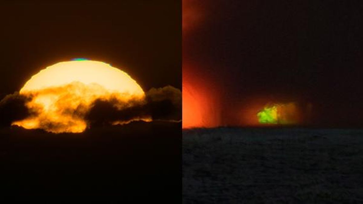 zielony promień La Palma