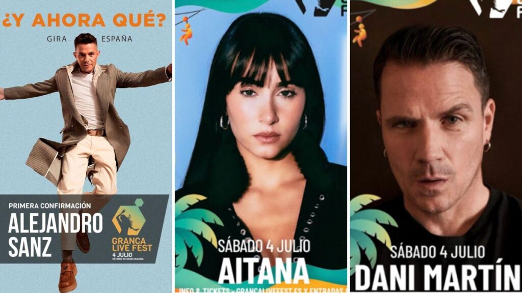 Granca Live Fest 2026: Alejandro Sanz, Dani Martín i Aitana