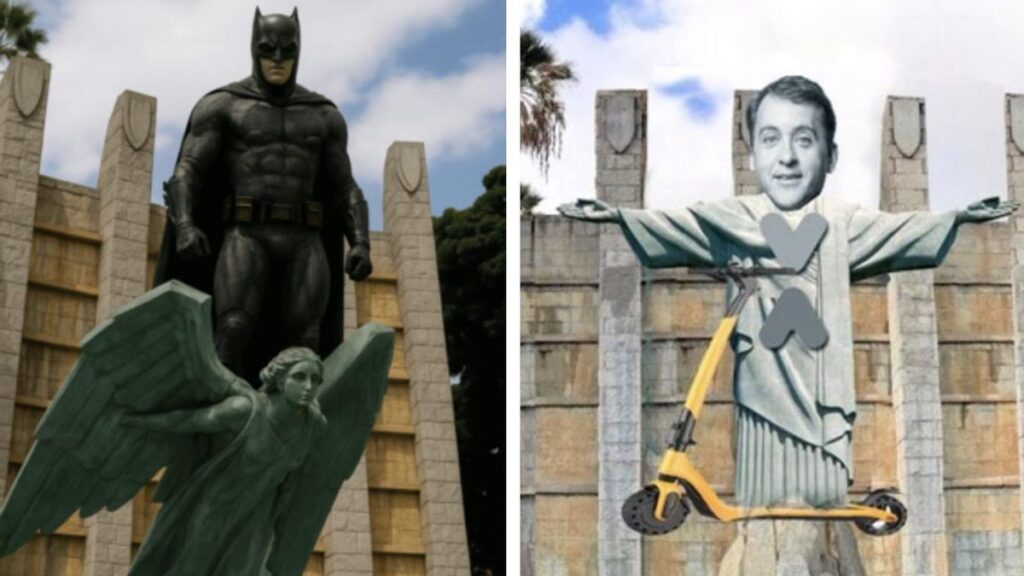 Pomnik Franco: Batman czy burmistrz na deskorolce?