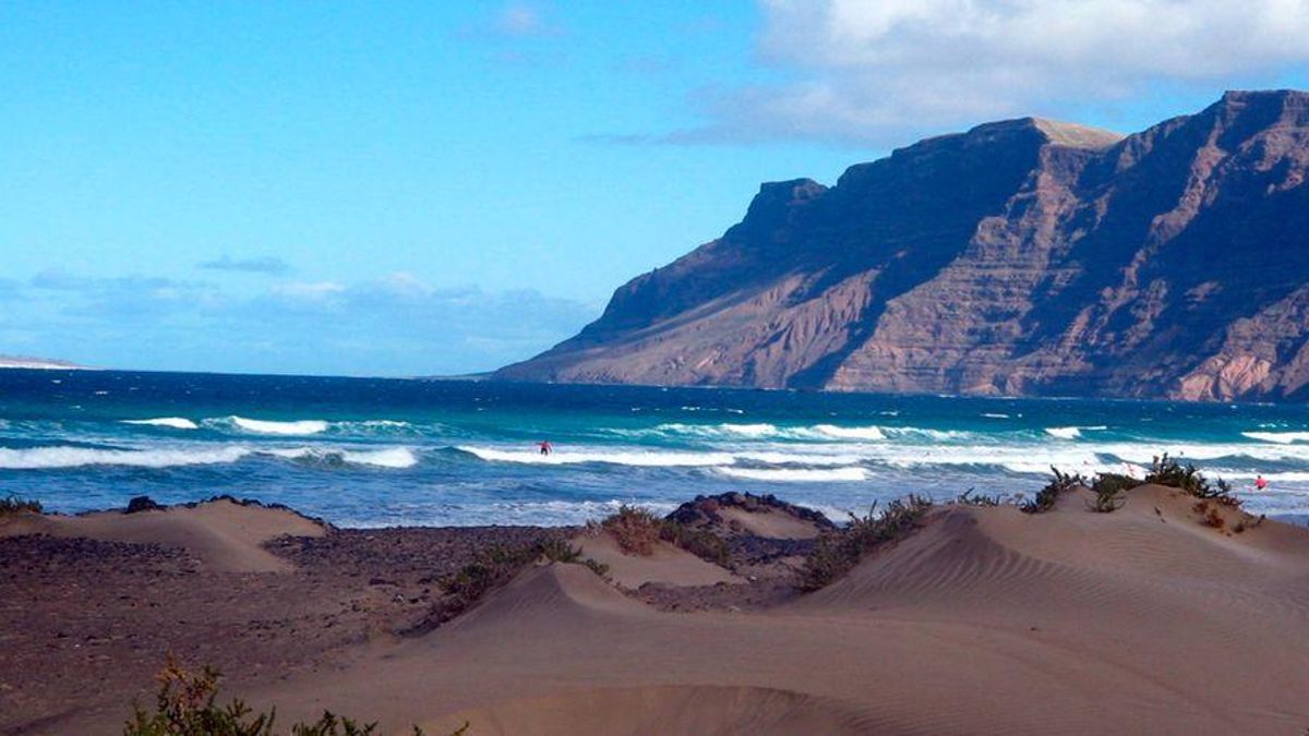plaża Famara Lanzarote