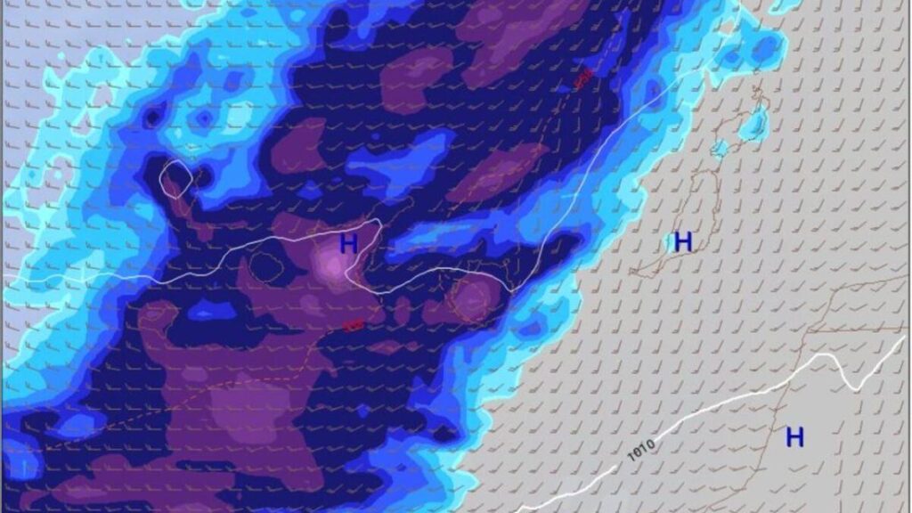 burza francis wyspy kanaryjskie nowy rok 2026