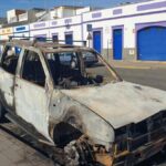 samochod w ogniu el castillo del romeral gran canaria