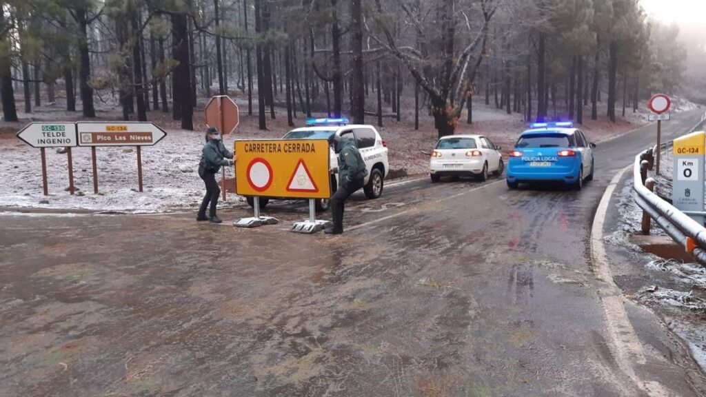 ulewy zamkniecia drog gran canaria