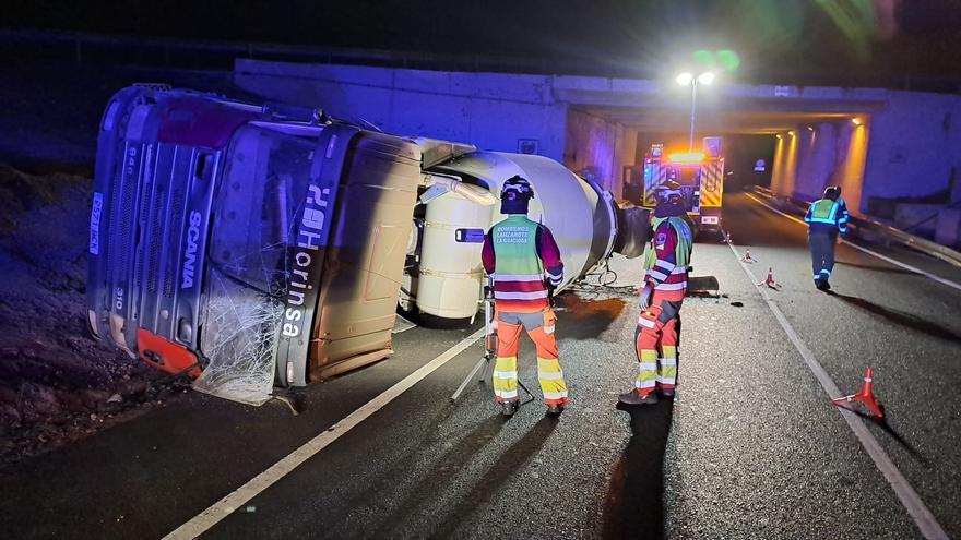 wypadek betonomieszarki Lanzarote