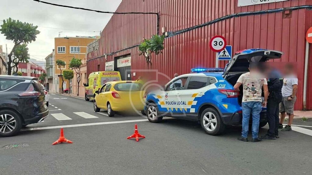 pieszy potracony na pasach telde gran canaria