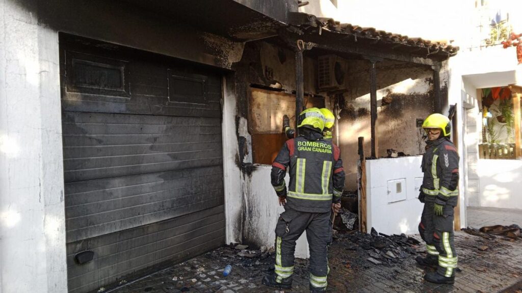 pozar santa lucia de tirajana strazacy tunte