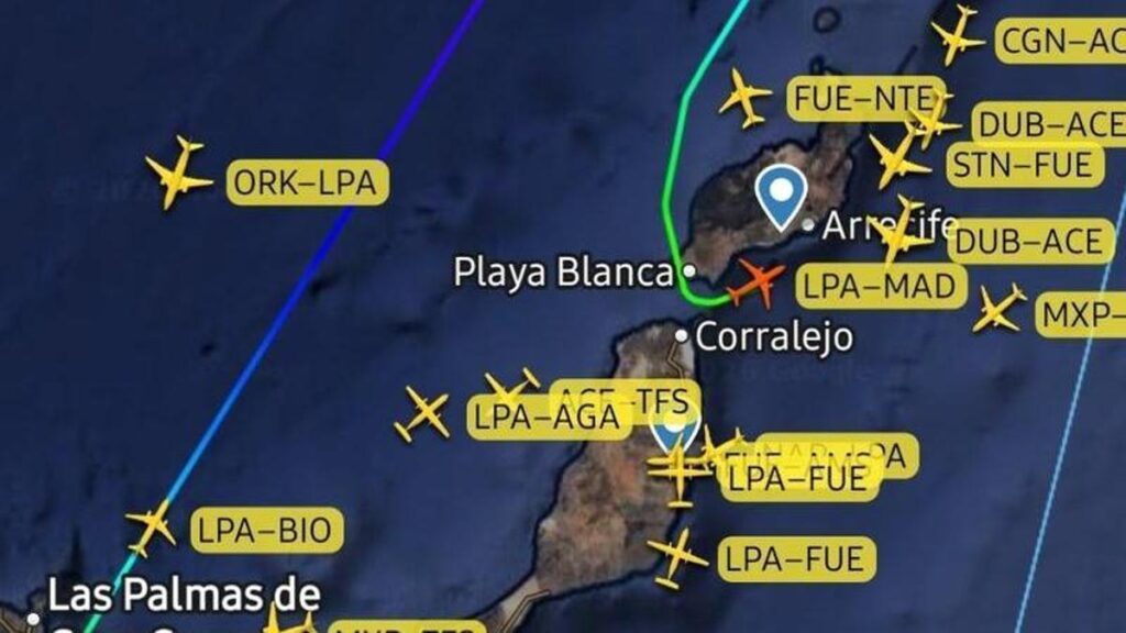 awaryjne ladowanie lanzarote problem medyczny pasazer