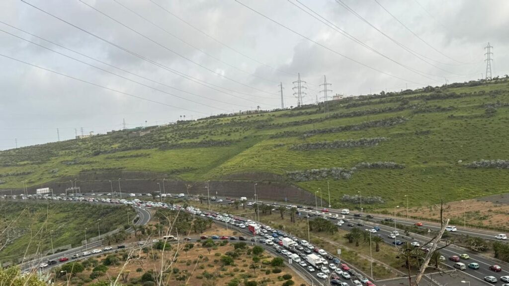 wypadek pieciu pojazdow gc 1 telde korki