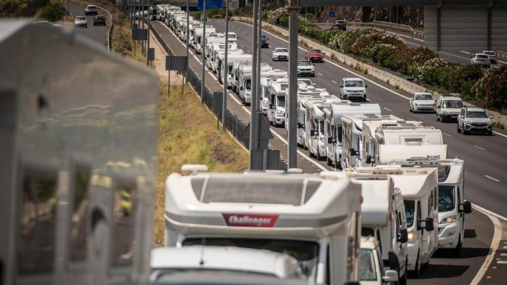 protest autokarawan teneryfa tf 1