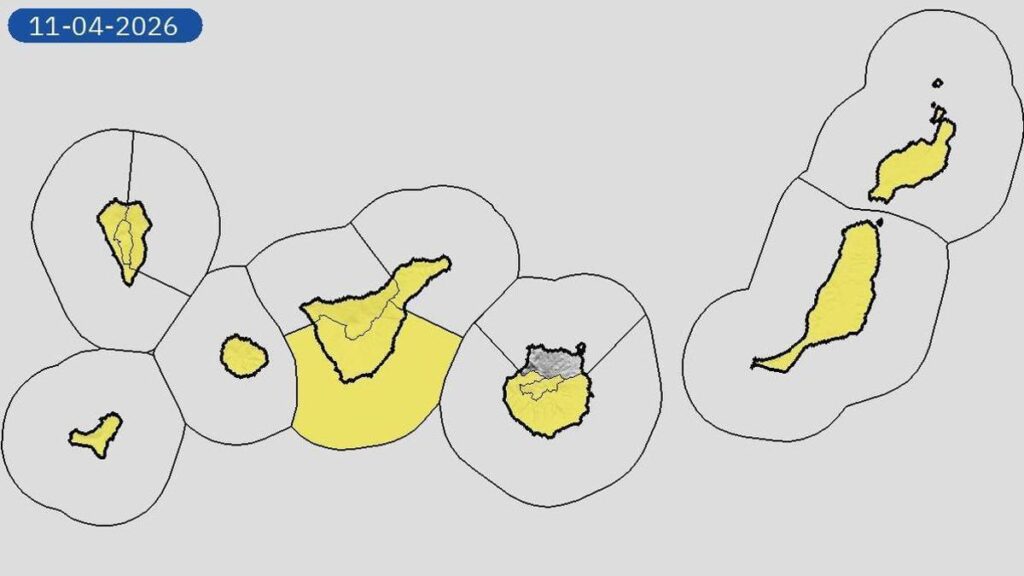 silny wiatr porywy 90 km h alert pogodowy kanary