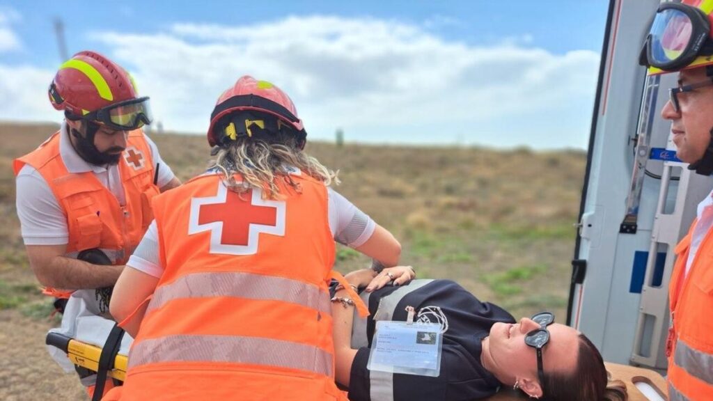 symulacja wypadku lotniczego lanzarote