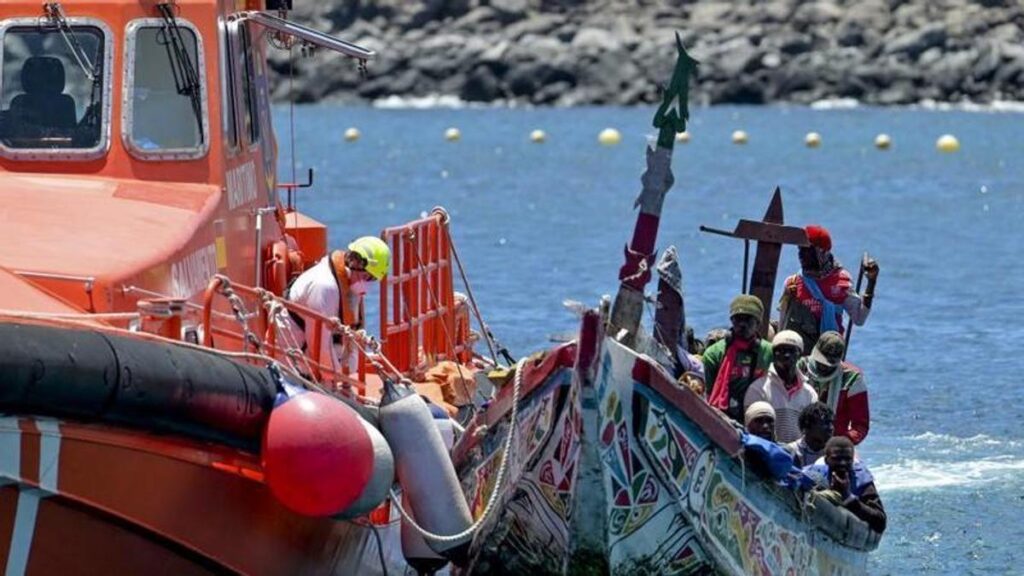 lodz z migrantami el hierro czerwiec 2026