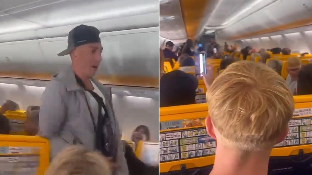 pasazer tanczyl w samolocie ryanair desviado faro teneryfa
