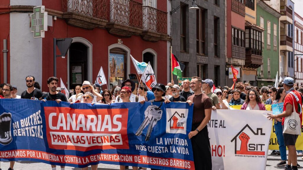 protest mieszkaniowy la laguna wyspy kanaryjskie