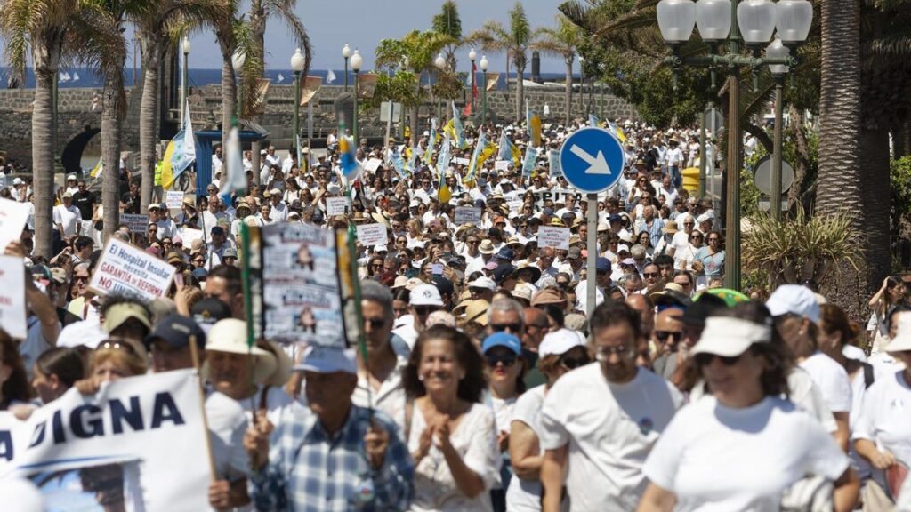 protest szpital geriatryczny lanzarote