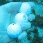 pilki golfowe w morzu teneryfa influencer