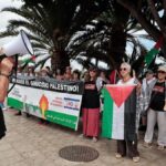 protest przeciwko izraelowi waterpolo teneryfa