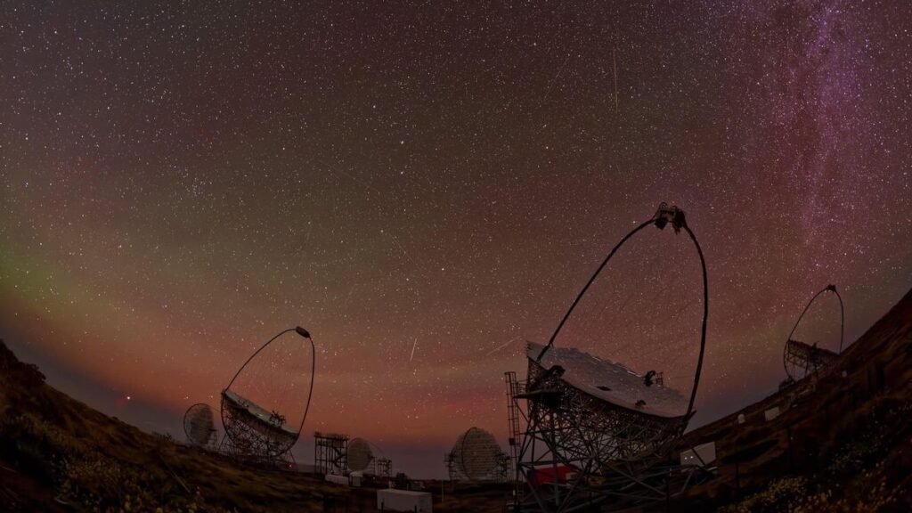 rekordowy blazar la palma teleskopy