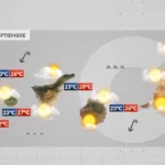 piatok pogoda wyspy kanaryjskie chmury deszcz