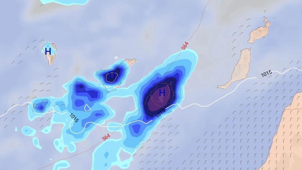 deszcze na wyspach kanaryjskich prognoza