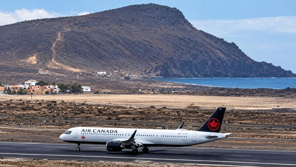 teneryfa loty air canada kanada