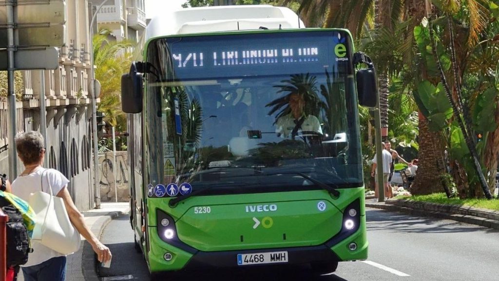 zmiana czasu autobusy teneryfa titsa